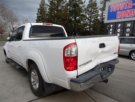 2005 Toyota Tundra SR5 White Crew Cab 4.7L AT 2WD #Z23166